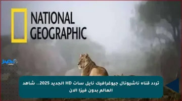 تردد قناة ناشيونال جيوغرافيك نايل سات HD الجديد 2025.. شاهد العالم بدون فيزا الآن